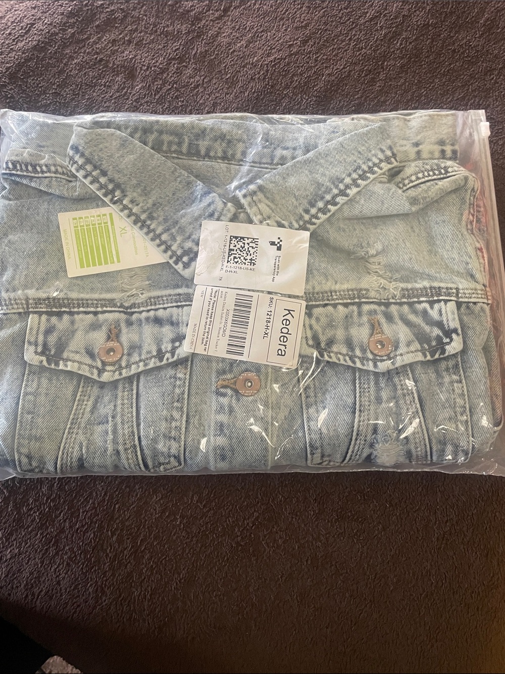 Amazon Kedera Light Blue Women's Denim Jacket